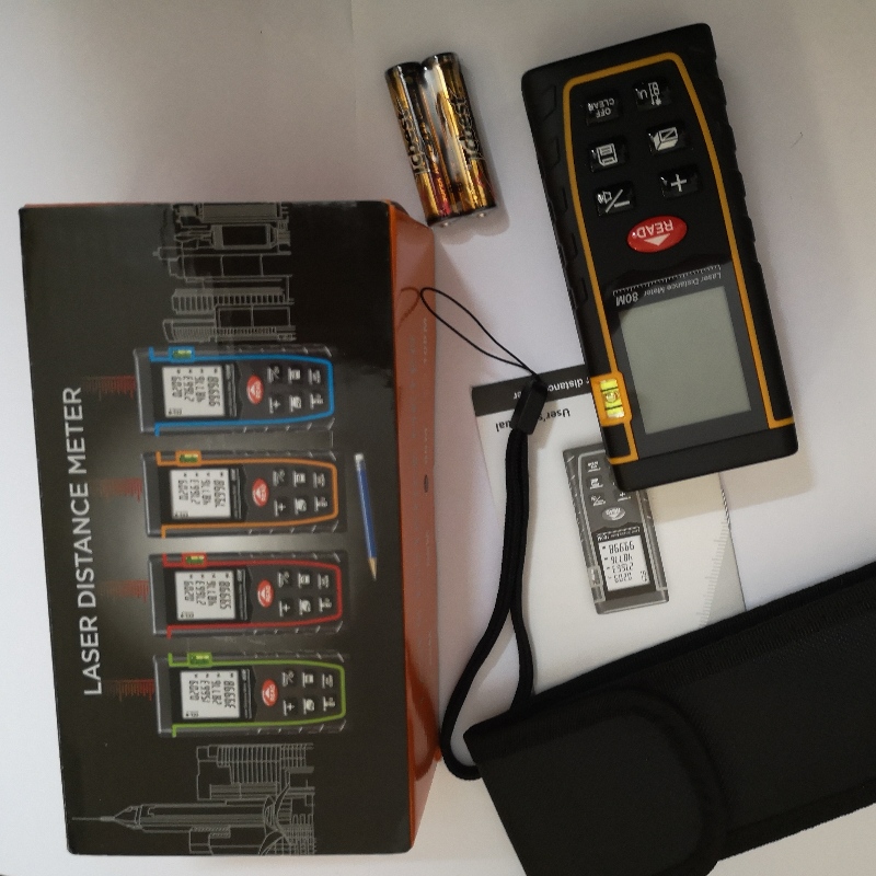 Digital laserafstandsmåler 40Meter 60M 80M og 100 Meter