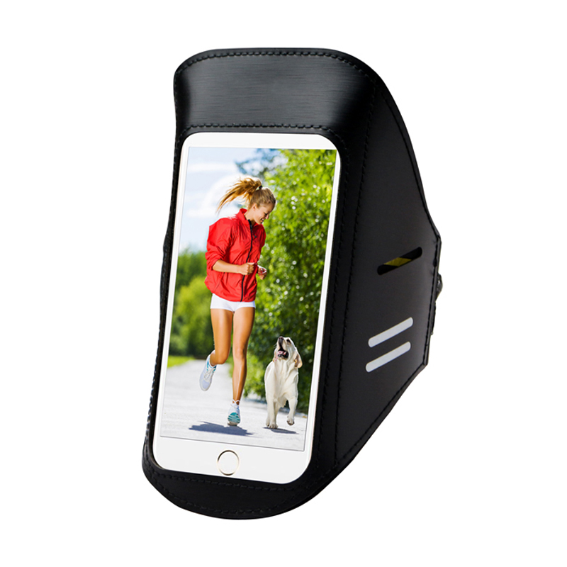 PU læder neopren sport armbånd til løb