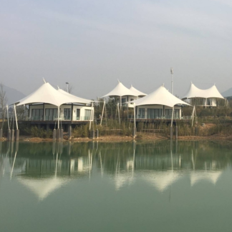 Præfabrik 2 Personer Huse Kina Glamping Luksus Telt Hotel Telte Resort med badeværelse og indretning