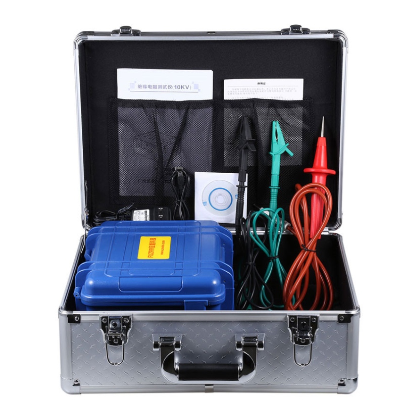 10KV højspændings digital isoleringstester til 1000G Ohm med multimeter med USB