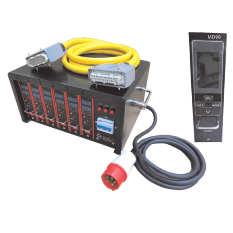 Kontrolboks for varm løber