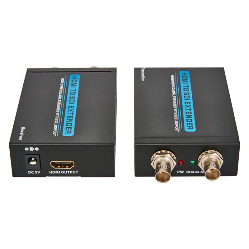 HDMI til SDI Extender 100 m HDMI Over Coaxial Extender med SDI Output