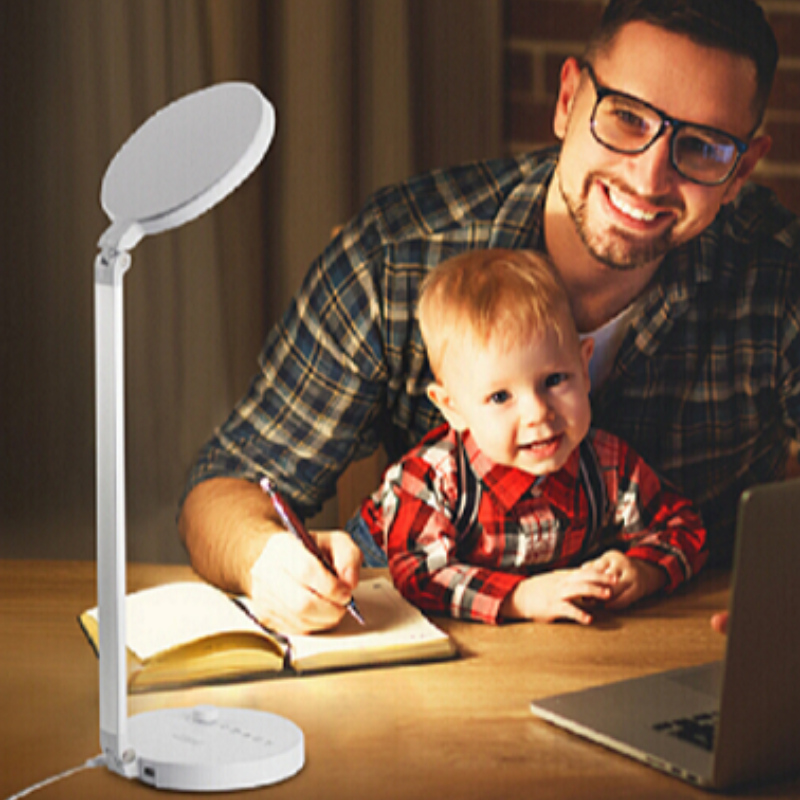 689S 4 belysningstilstande led bordlampe Med USB-interface