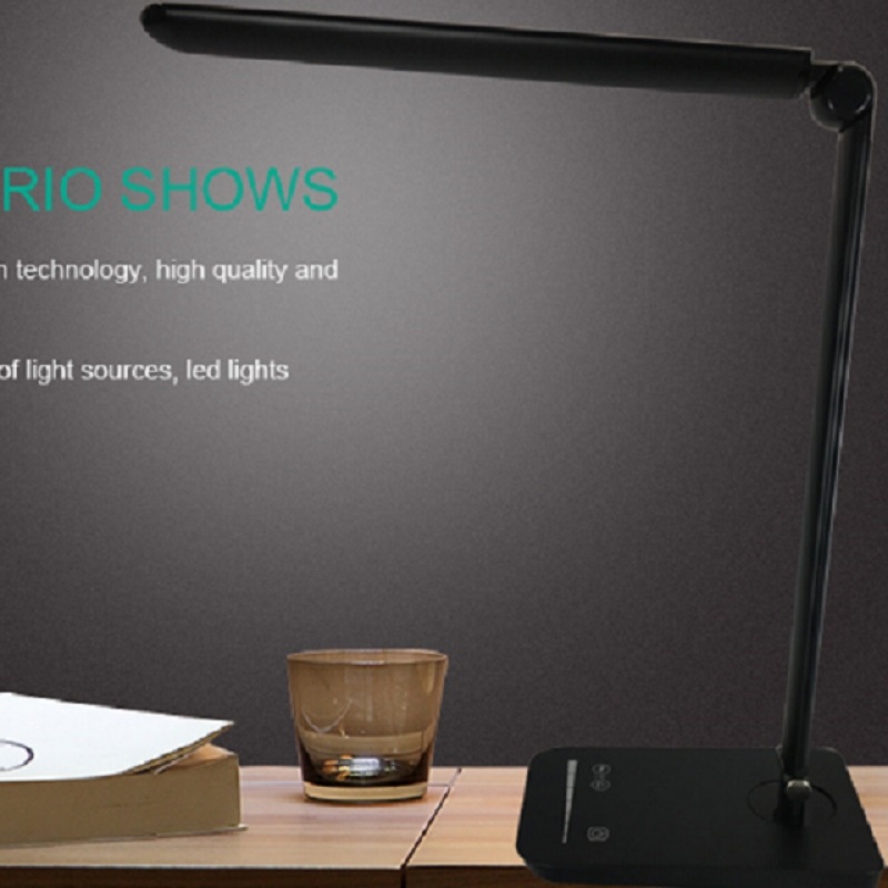 586S Engrosmateriale af aluminium, dæmpbar USB-lampe til et hotelværelse