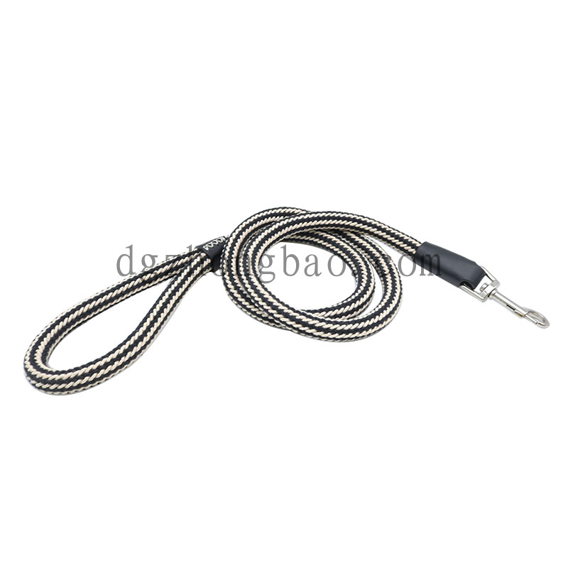 Dobbelt flettet nylon med ægte læder kædesnor