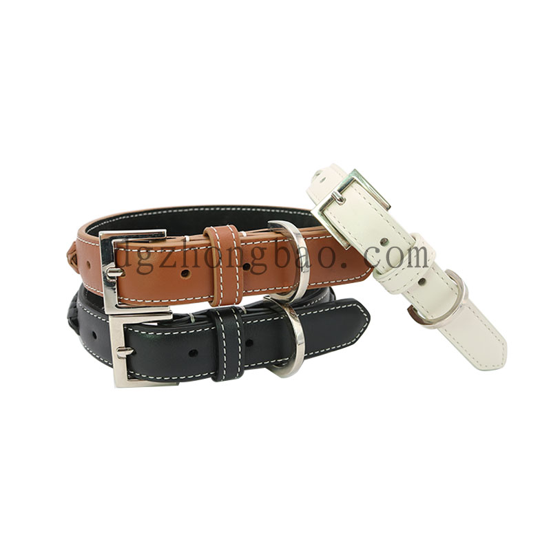 Flettet læderkrave til hunde