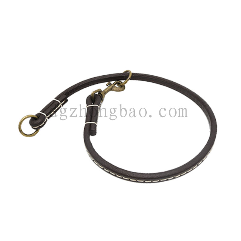 Multifunktionelt kæde krave i læder