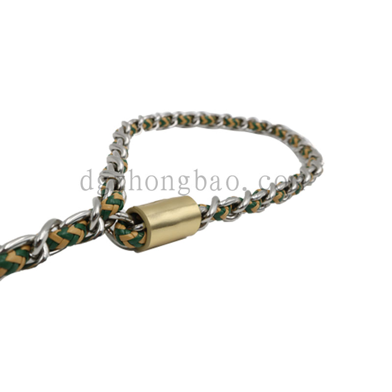 Slidbestandigt slæbebånd til læder reb