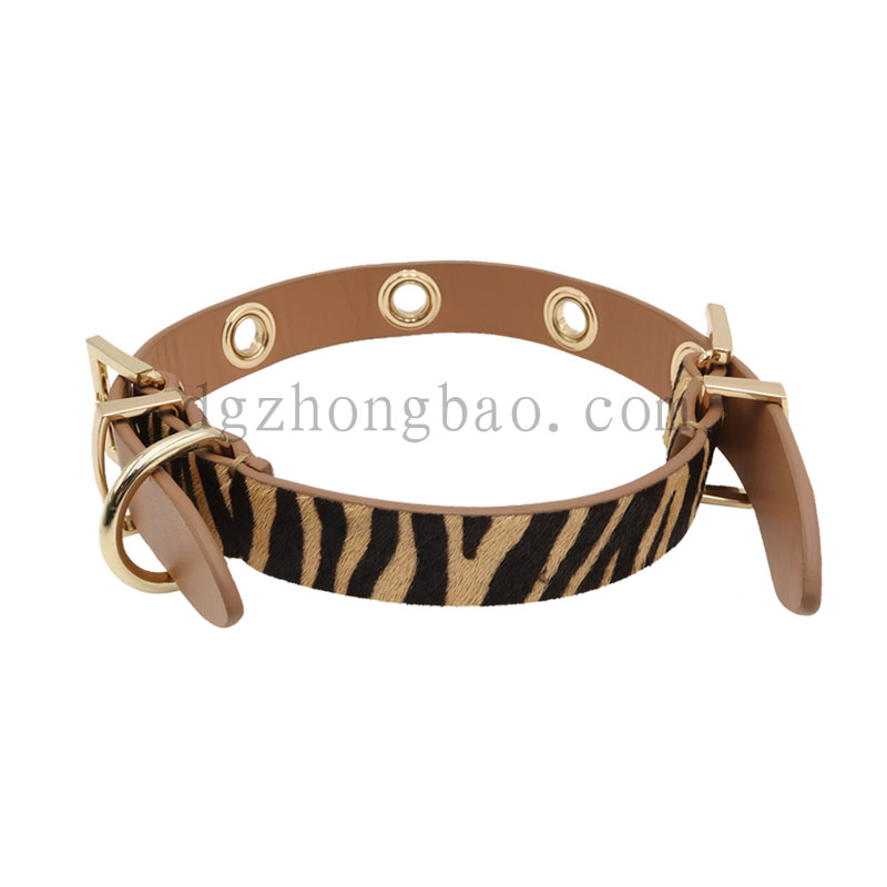 Kæbebånd matchende hesteskind læder stilfuld original hundekrage