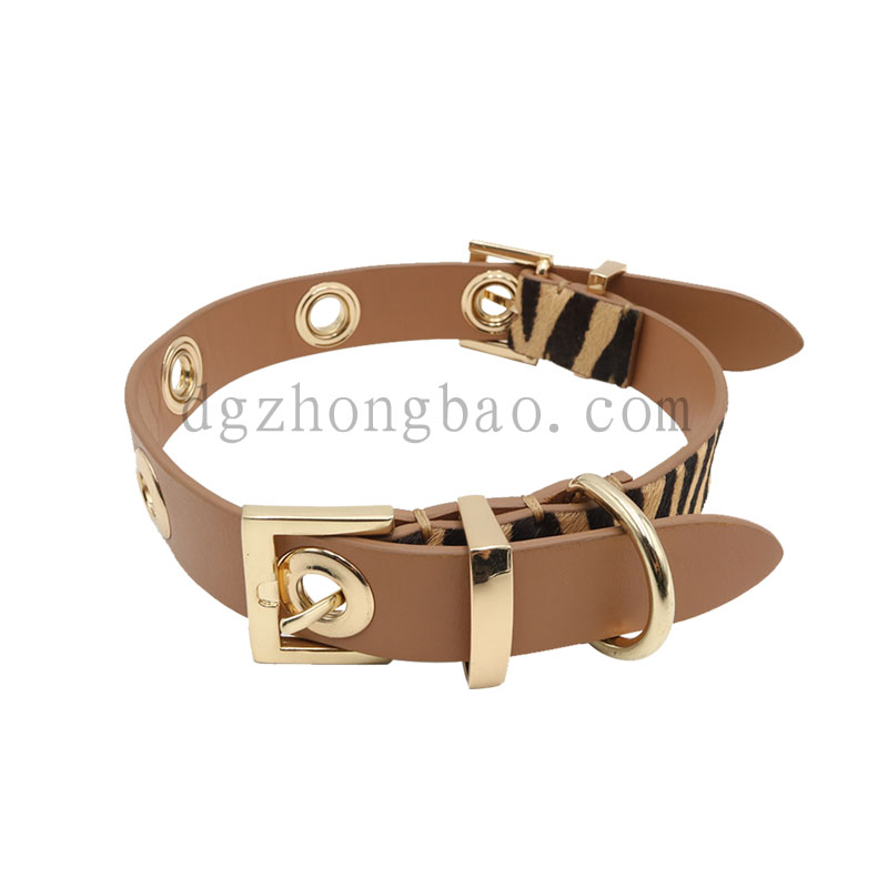 Kæbebånd matchende hesteskind læder stilfuld original hundekrage