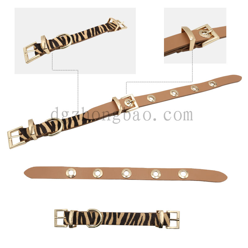 Kæbebånd matchende hesteskind læder stilfuld original hundekrage