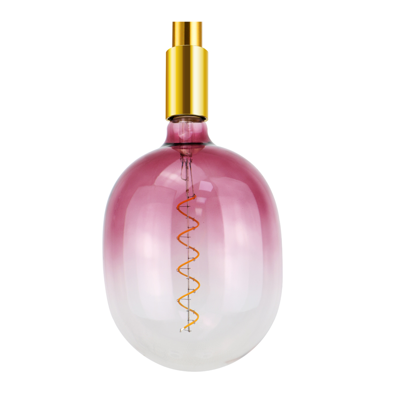 T180 EGG Gradient pink 80 lumen hjemmedekoration med lys i pære