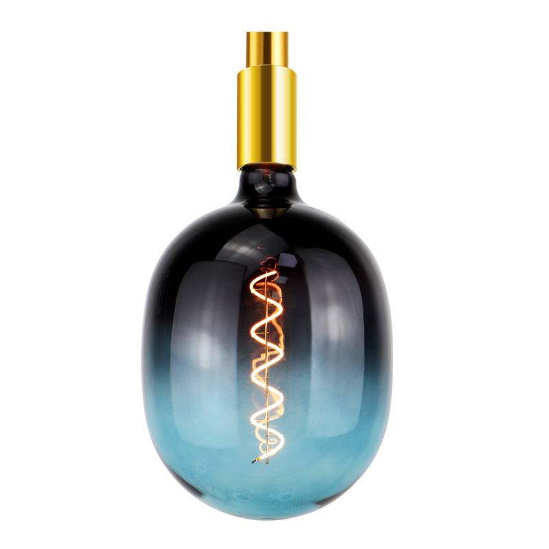 G220 EGG Gradient blå cct mellem 1600k og 2700k lang levetid blød glødetråd lys