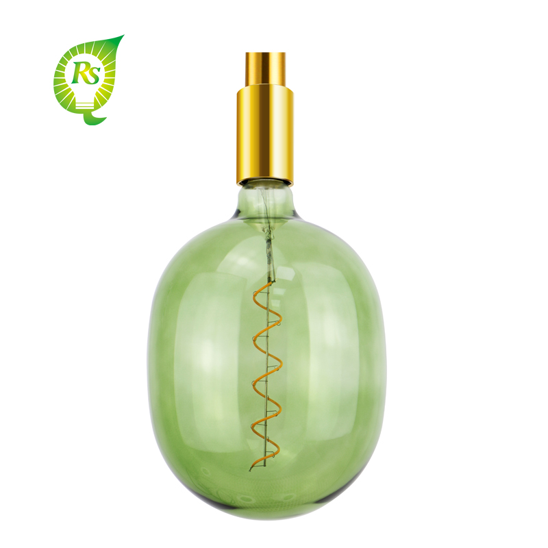 T180 EGG Grøn engroscafe til dekoration af LED-glødetråd