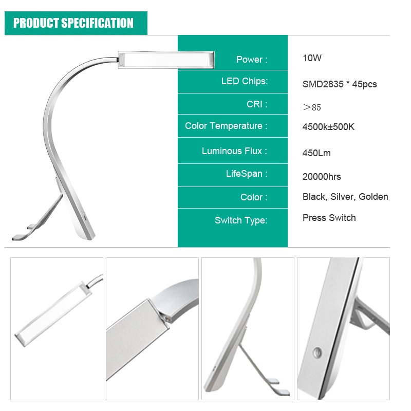 525 Fleksible LED Lyslysglødelampe til computer lap top Bedsiden SMD2835 LED Eye Care Daylight Lighting
