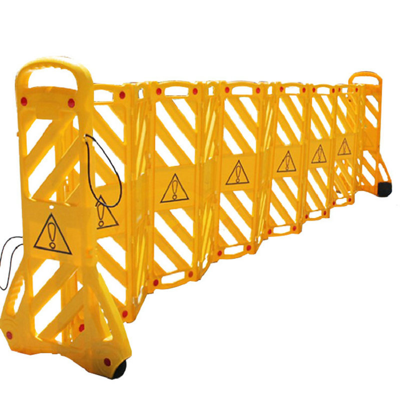 Midlertidige plastiske produkter Trafik Portable Folding Barrierer Ekspanderende Barrier