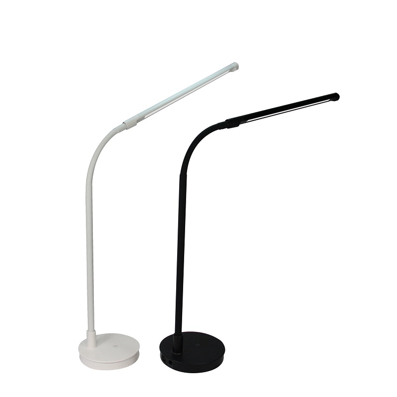 518 dirigeret Desk Reaging Lamp Computer Light med USB Port Fleksible Gooseneck Eye Care lampe