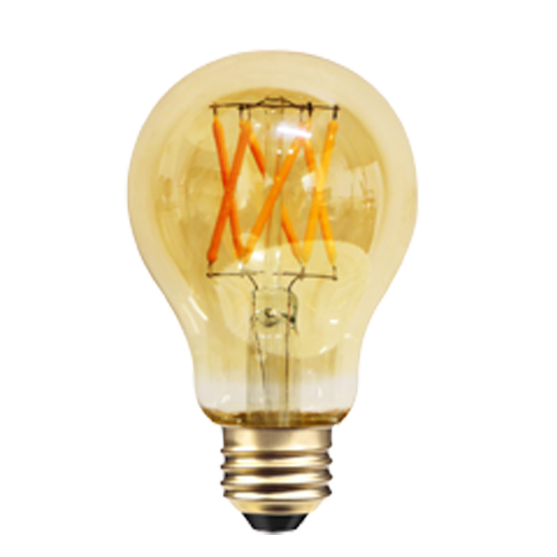 A60 Amber farvet rude 2W 4W 6W 8W spiral filament PANANT lampe
