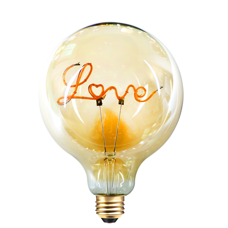 G125 Love gradient pink 4w 200lumen DIY bløde glødelamper