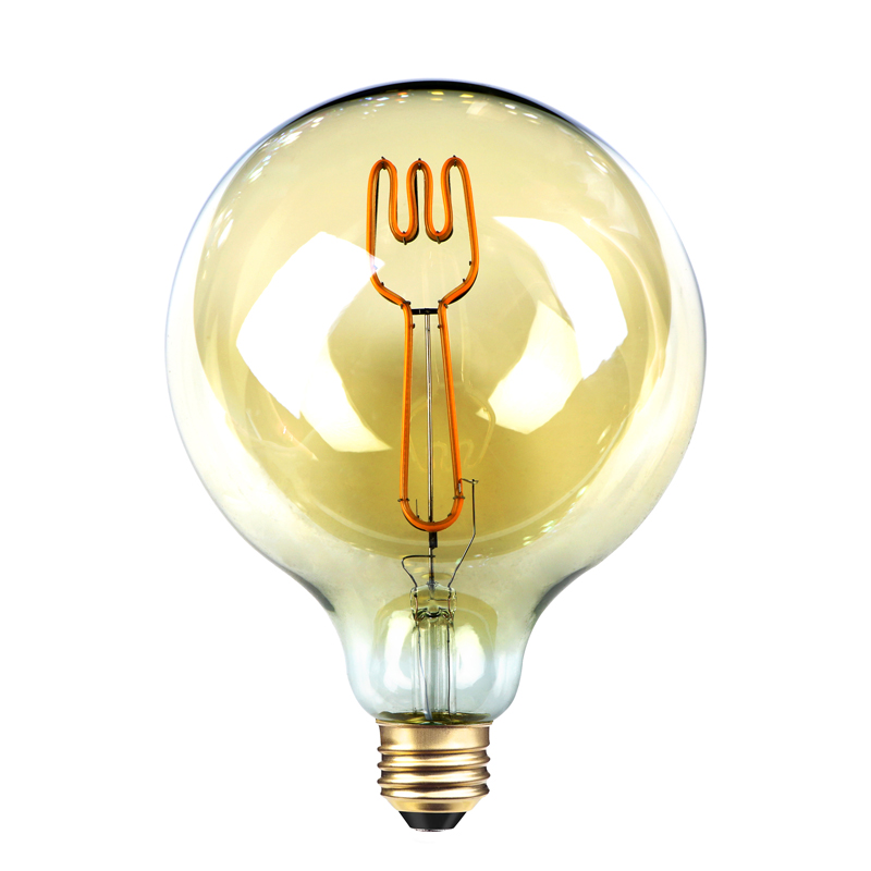 G125 L Hvid lyserød farvet DIY Blød glødelampe