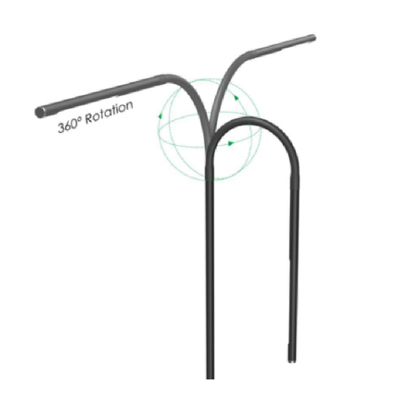 5118 7w moderne minimalistisk legeret gulvbelysning indvendig lodret stribe sort bly Aluminum stående gulvlampe