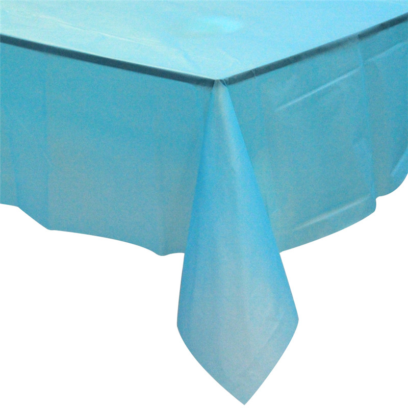 Solid farve Plastisk rektangel Middag Tableekloth Tableecover for events Dekoration &Home Use