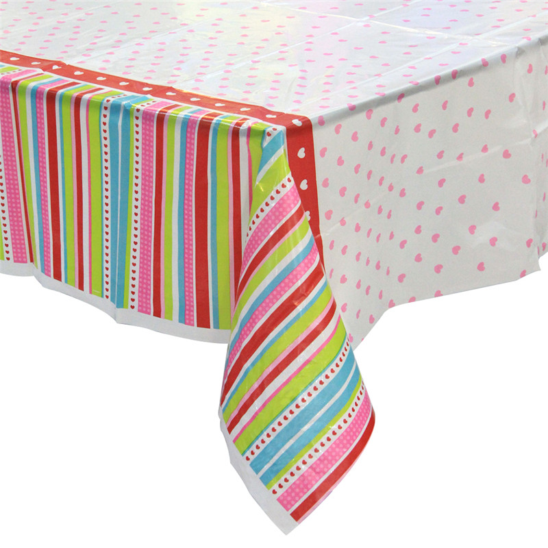 Summer Time Clear Printed Tableekloth PVC Tableecover