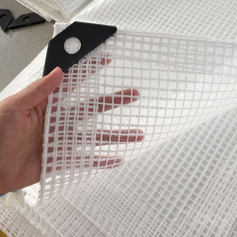 Hot sell Høj kvalitet FR-6 Stilladsfolie Leno presenning PE Tarps