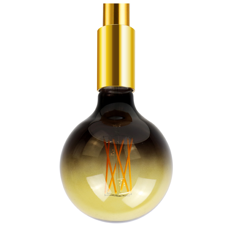 G220 Æg 220mm 4w sort brun Amber populær farve havedekorationslampe