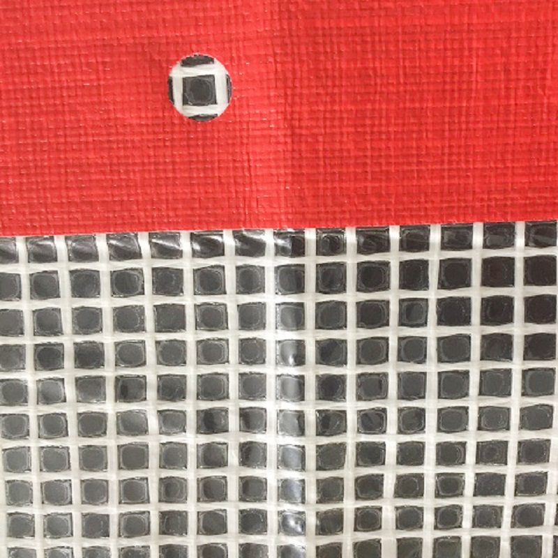 Gennemsigtig klar pe-mesh presenningplade leno-stilladserpind til billig pris