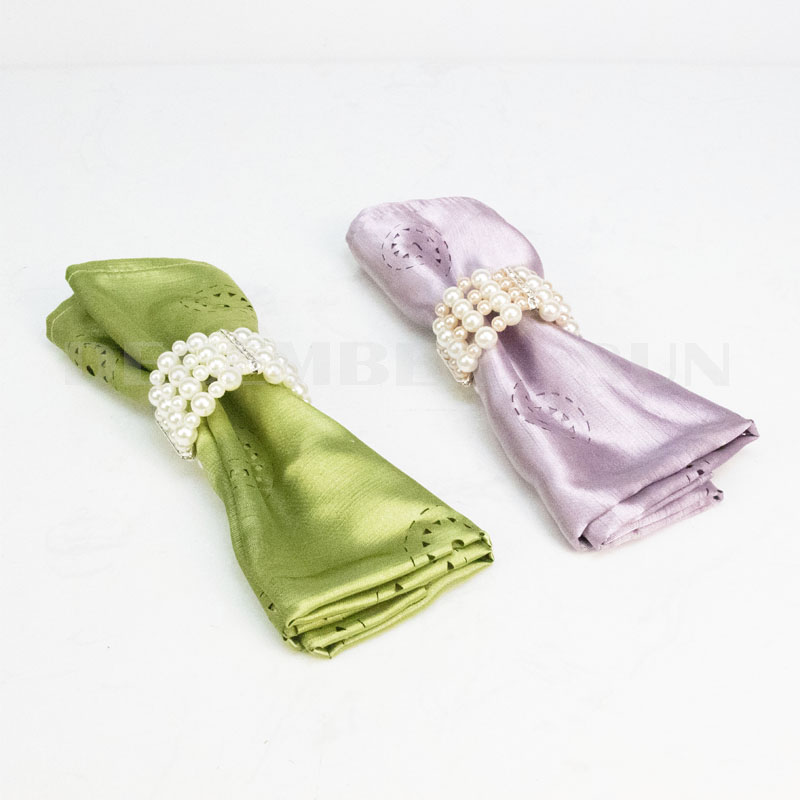 Engros smuk glansperle servietring