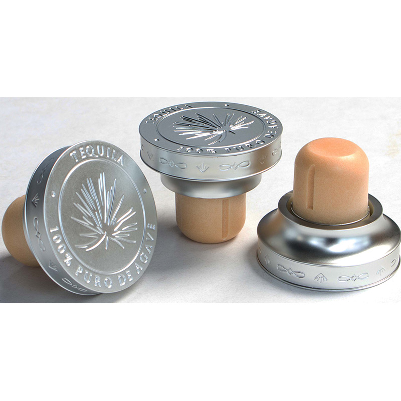 lukning af en flaskeprop af plast