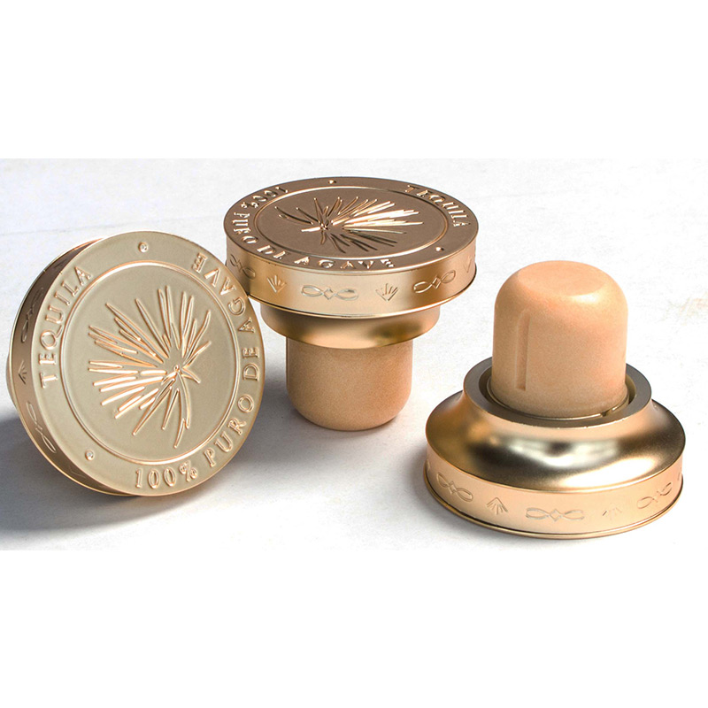 lukning af en flaskeprop af plast