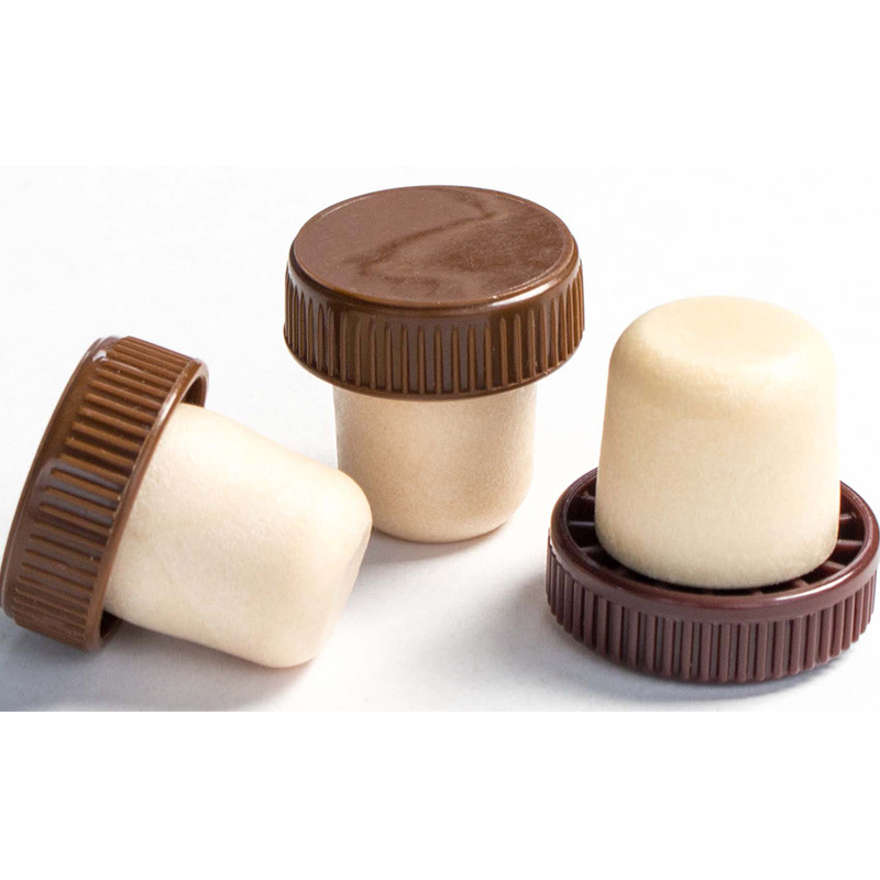 lukning af en flaskeprop af plast