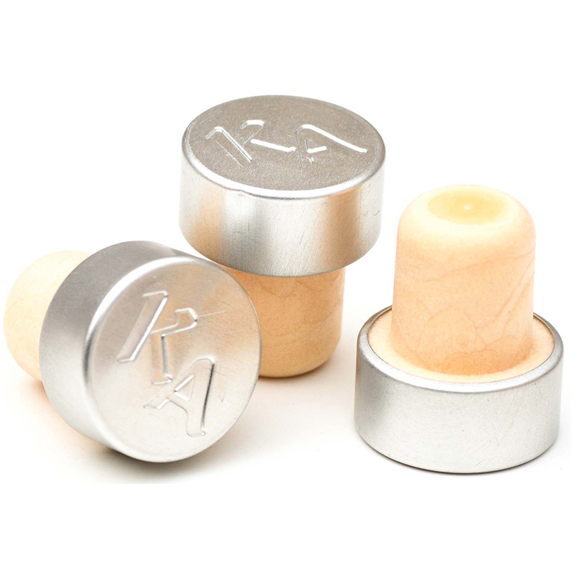 kolbøtteprop med flaskeprop overtrukket aluminiumslukning 2)