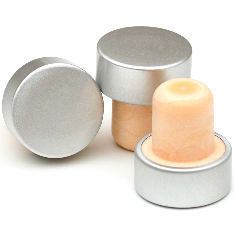 kolbøtteprop med flaskeprop overtrukket aluminiumslukning 2)