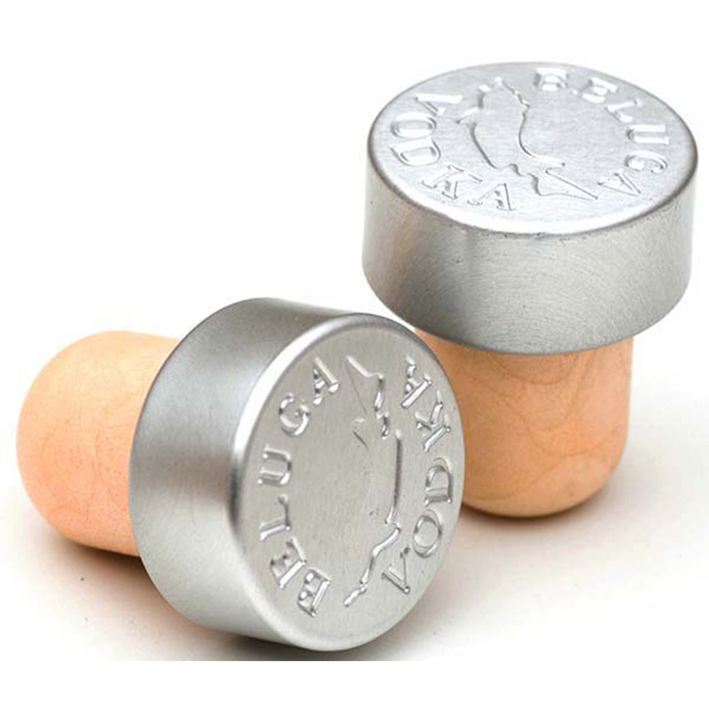 kolbøtteprop med flaskeprop med overdækket aluminiumslukning 8