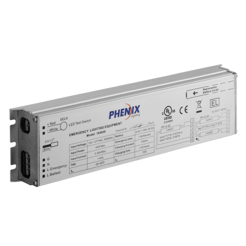 184009 INTEGRERET FLUO AC + EMERGENCY BALLAST