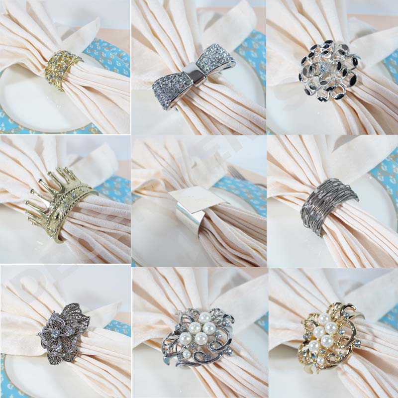 Hot sælge elegant & yndefuld servietring i metal