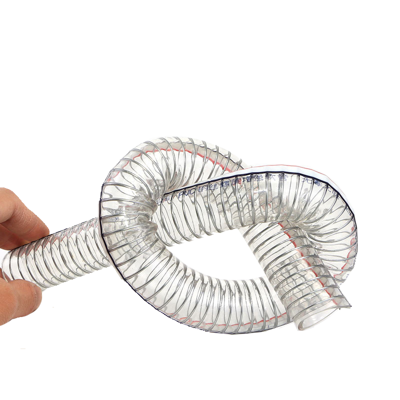 Kinesisk fabrik 2 tommer fleksibel slange pvc ståltråd spiralforstærket slange