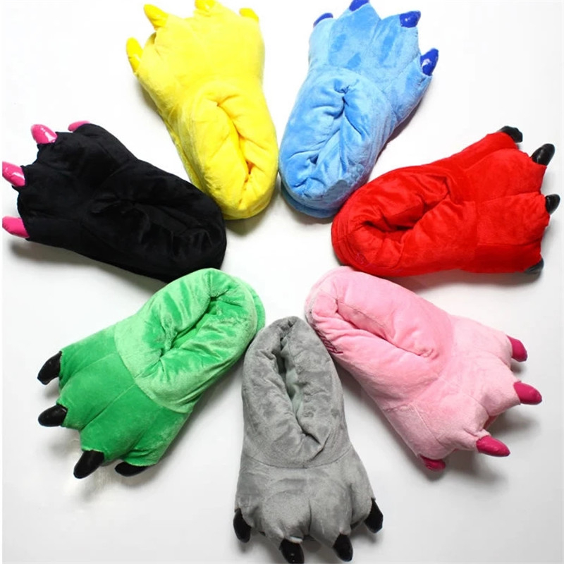 Kid indendørs pels tøfler