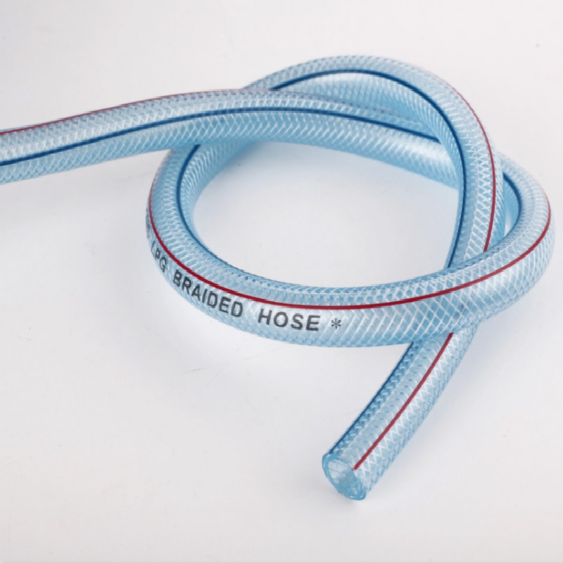 Vandrør Plastisk fleksibel forstærket fletningsledning PVC haven vandslange