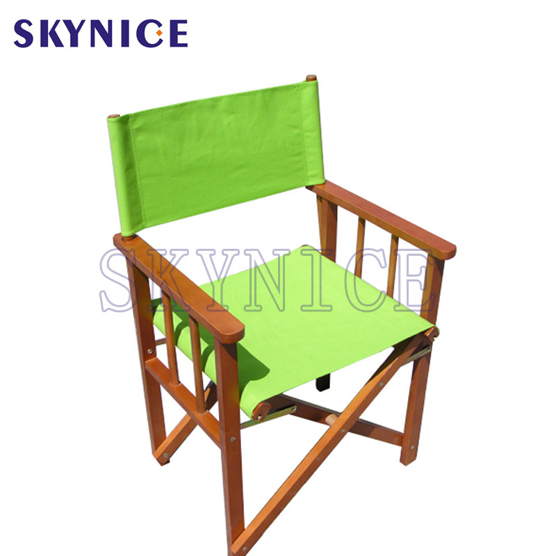 Træfoldet direktørstol med armlæn foldet bærbart sæde