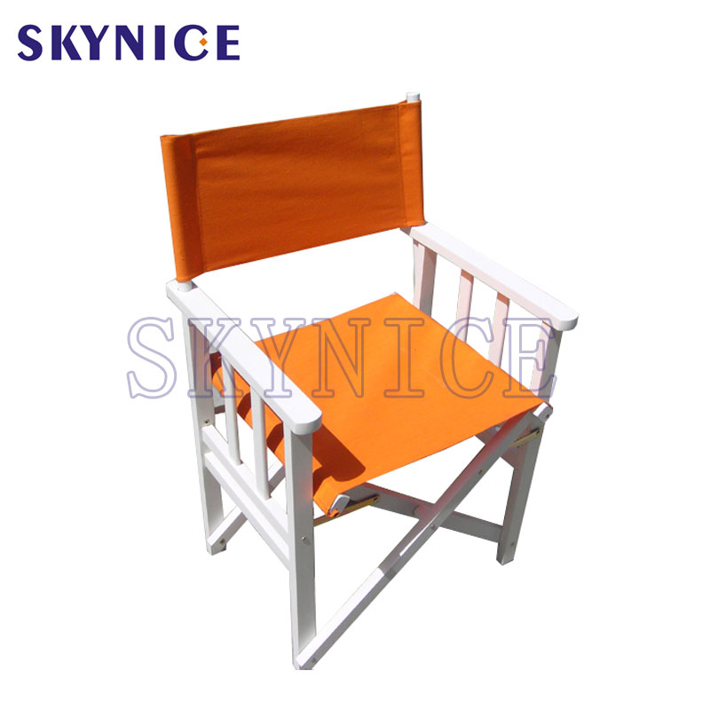 Træfoldet direktørstol med armlæn foldet bærbart sæde