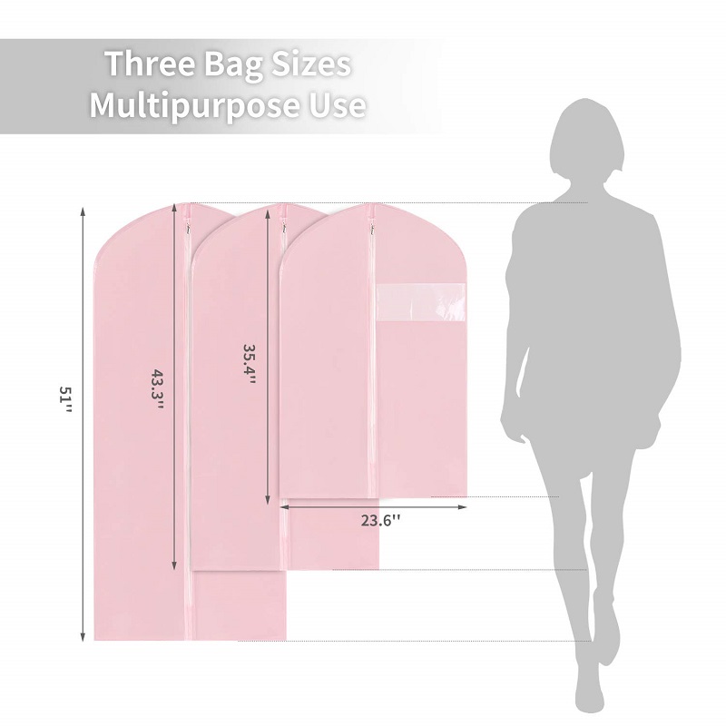 SGW14 Custom EVA PEVA Vandtæt tøj Suit Cover Beklædningspose til opbevaring og rejse