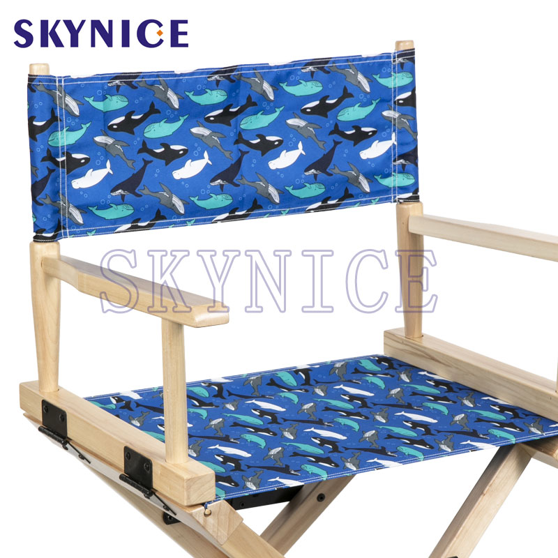 2020 Amason Hot Selling Wooden Portable Folding Director for Outwoor Camp Fishing