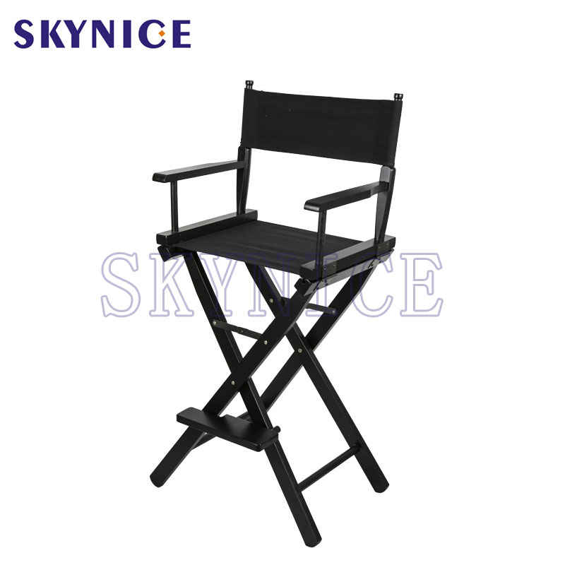 Bar Holdbar træ foldet sort direktørstol