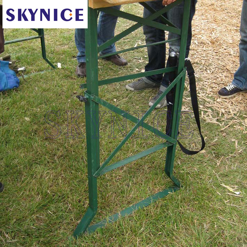 Udendørs sammenklappelige møbler Træ øl bordsæt