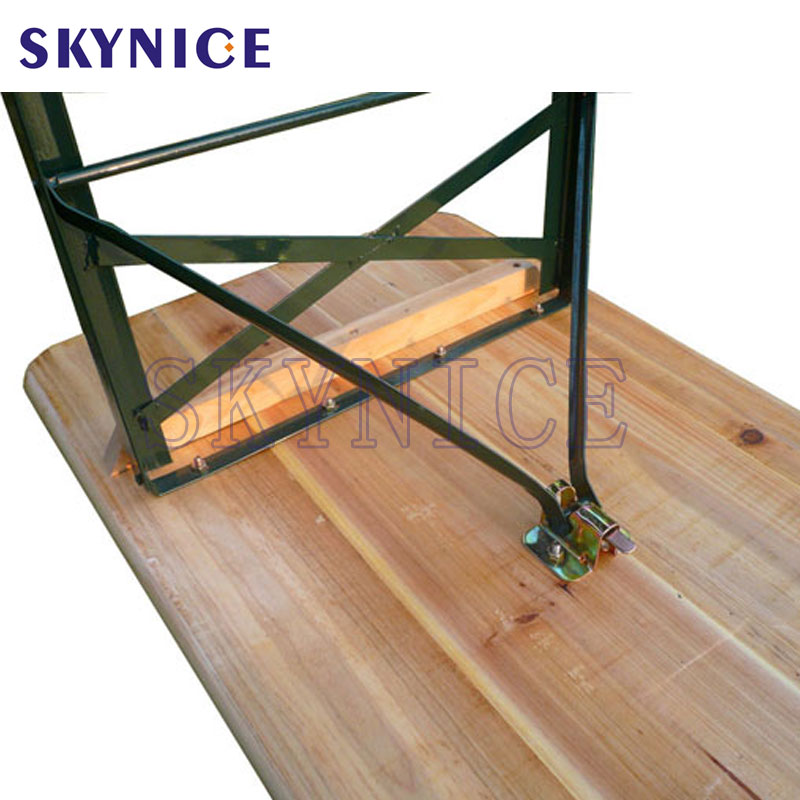 Stærkt udendørs foldet ølbord med ølbænk