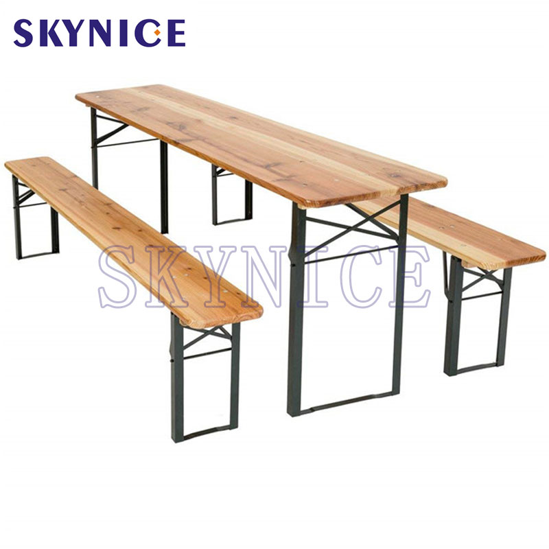 Udendørs ølhaven sæt med 1 bord og 2 bænke